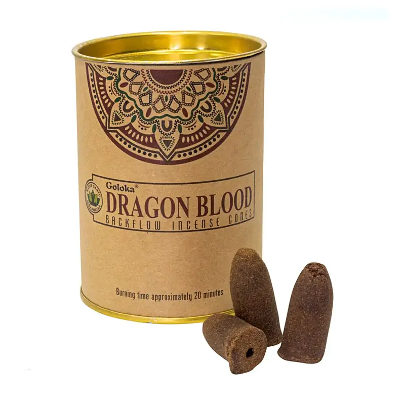 goloka Goloka Incense Backflow Cones 24pk Dragon Blood