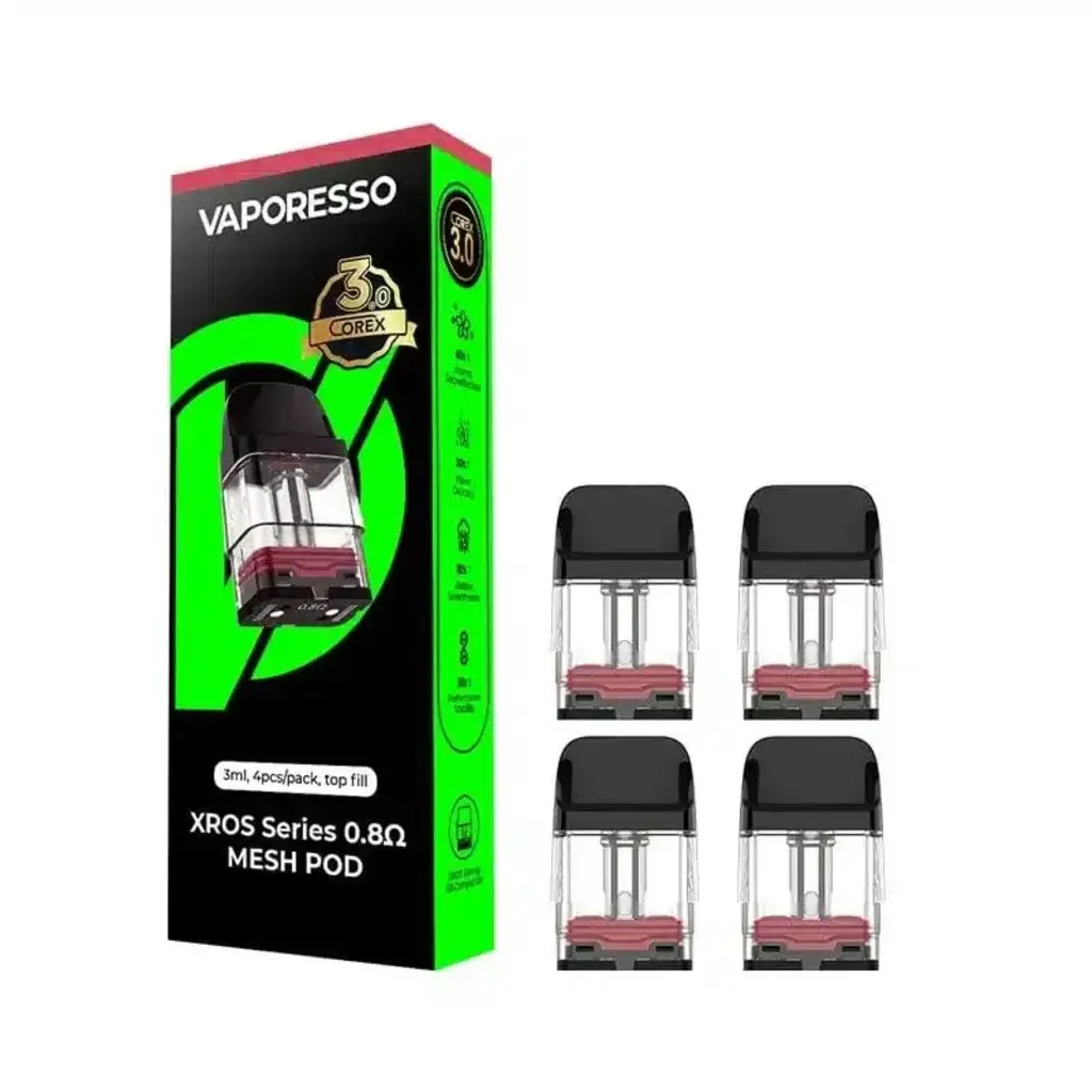 VAPORESSO VAPORESSO Corex 3.0 Xros Series Pod 4pk 1.2 OHM