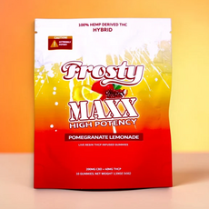 Frosty MAXX Gummies 10ct 40mg THCP Pomegranate Lemonade Hybrid