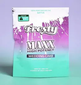 Frosty MAXX Gummies 10ct 40mg THCP Wedding Cake Sativa