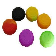1.5" Smiley Flower Face Silicone Jar
