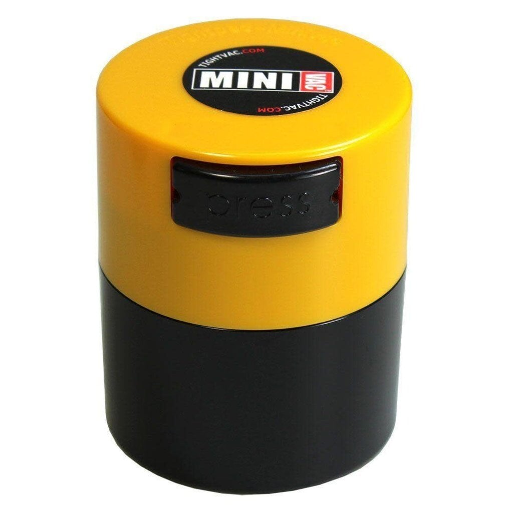 TightPac MiniVac 0.12 liter Yellow Cap/Black Body