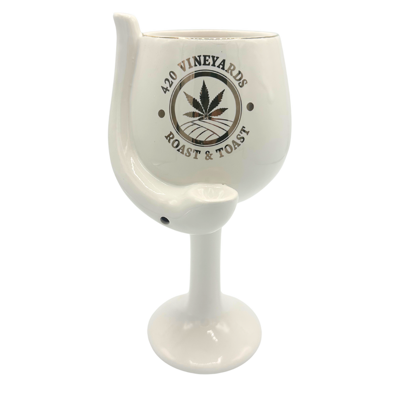 Ceramic Wine Goblet Pipe