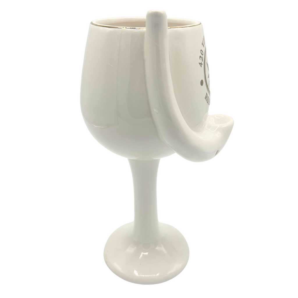 Ceramic Wine Goblet Pipe