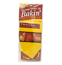 Stink Sack Stink Sack Bag 7.5" x 7" 3pc Wakin-N-Bacon