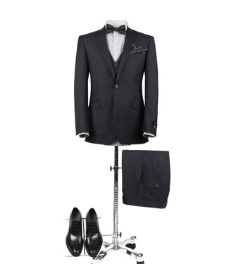 RENOIR Slim Fit Suit 202-01 - CHARCOAL -