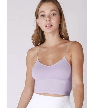 #wearfnf Skinny Strap Cropped Cami -  LAVENDER FROST