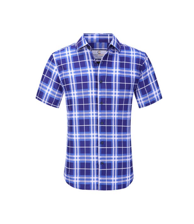 #wearfnf Short Sleeve Button Down Shirt - BLUE-11