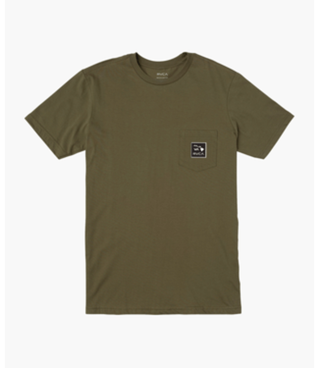 RVCA Island Patch T-Shirt - OLIVE