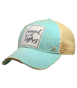 Vintage Life Tanned & Tipsy Distressed Trucker Cap