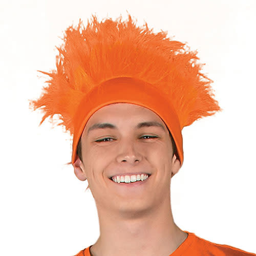 orange spiky wig