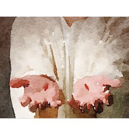 Watercolor Print 8x10 - Christ’s Hands