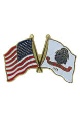 Lapel Pin - US and Army Flags