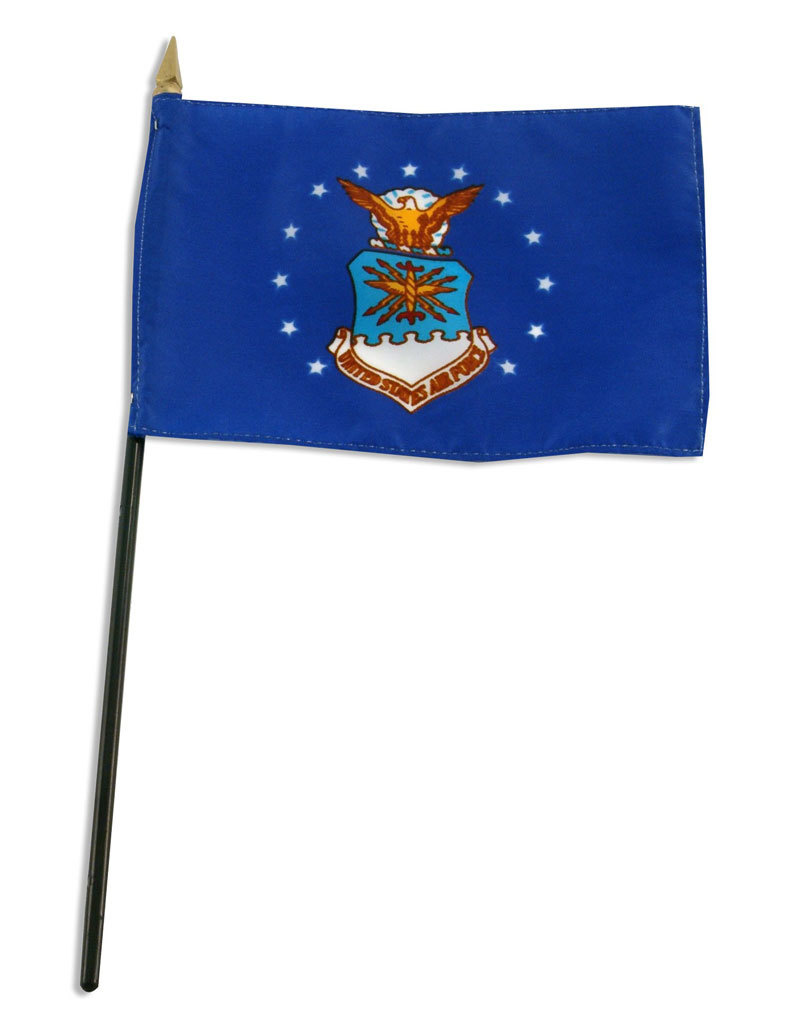 Stick Flag 4"x6" - Air Force