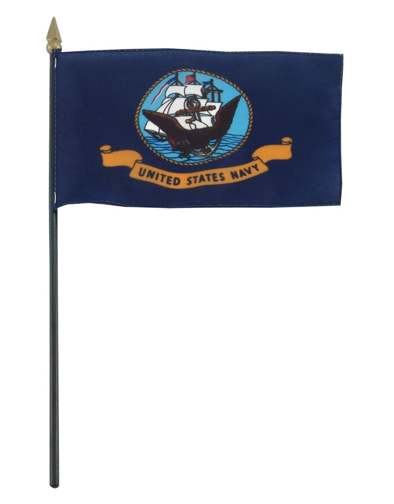 Stick Flag 4"x6" - Navy