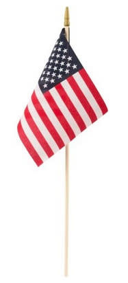 US Toy Stick Flag - USA 8"x12"