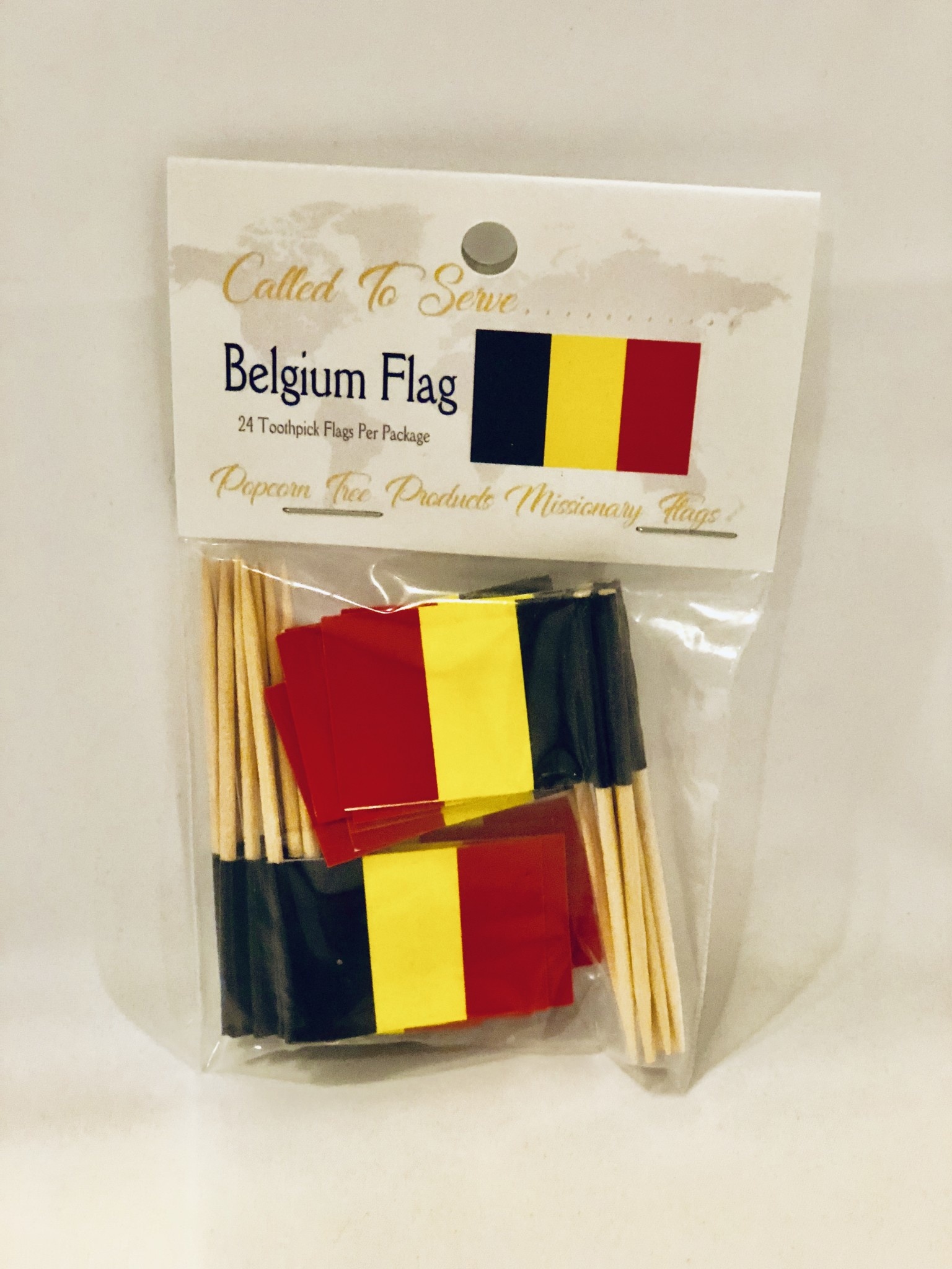 Toothpick Flags - Belgium