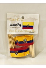 Toothpick Flags - Ecuador