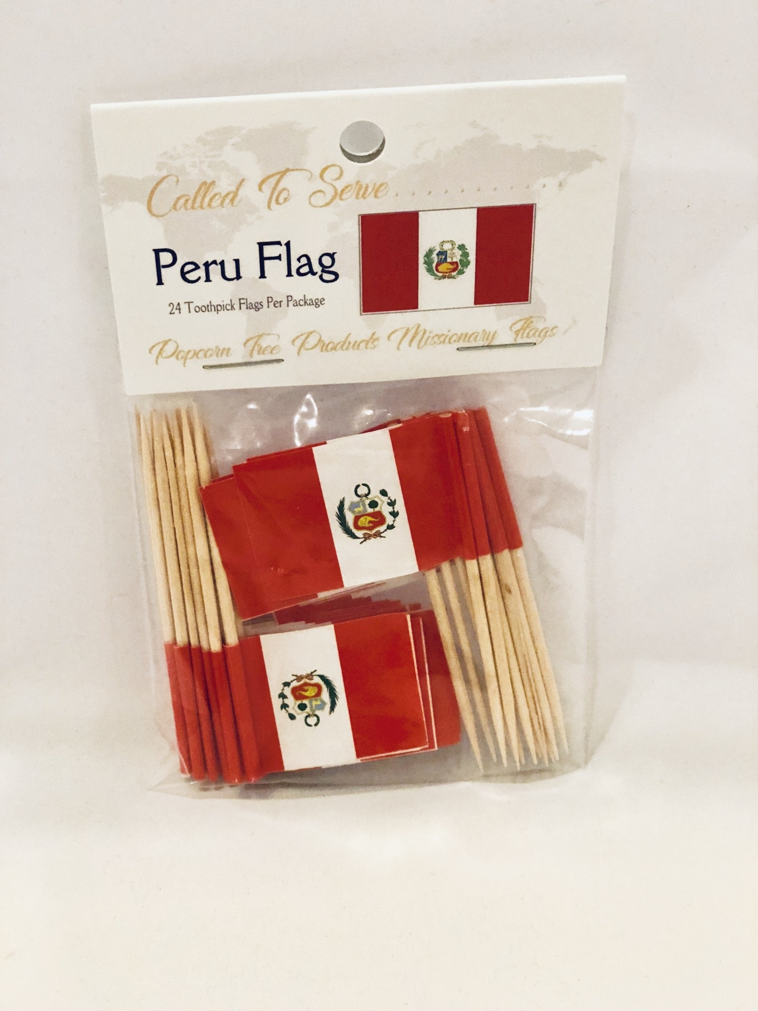 Toothpick Flags - Peru