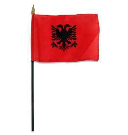 Stick Flag 4"x6" - Albania