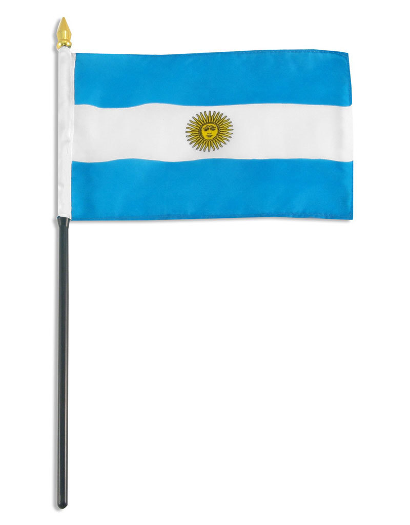 Stick Flag 4"x6" - Argentina