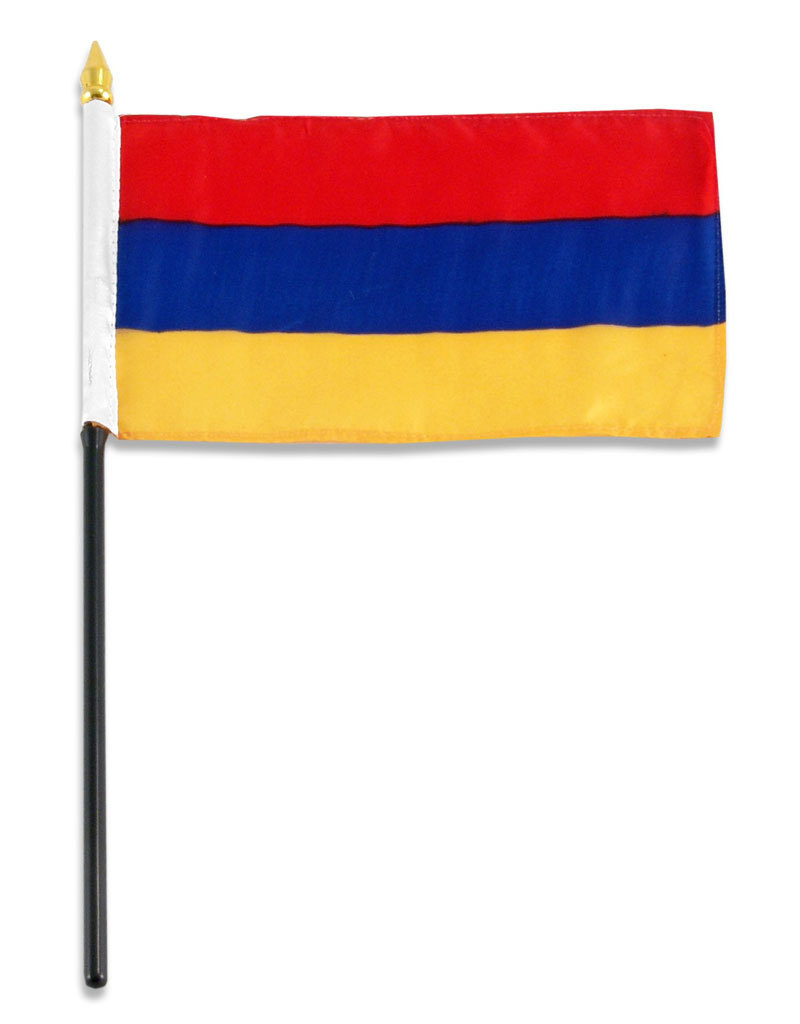 Stick Flag 4"x6" - Armenia