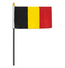 Stick Flag 4"x6" - Belgium