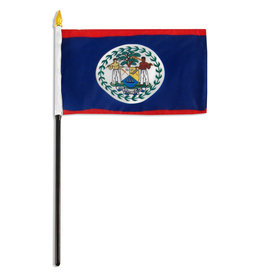 Stick Flag 4"x6" - Belize