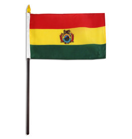 Stick Flag 4"x6" - Bolivia