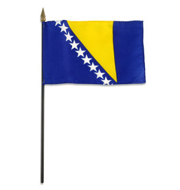 Stick Flag 4"x6" - Bosnia