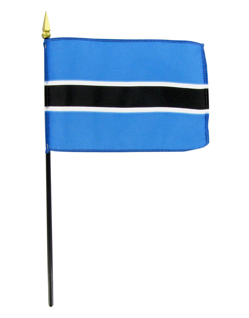 Stick Flag 4"x6" - Botswana