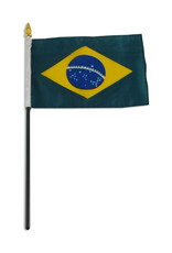 Stick Flag 4"x6" - Brazil