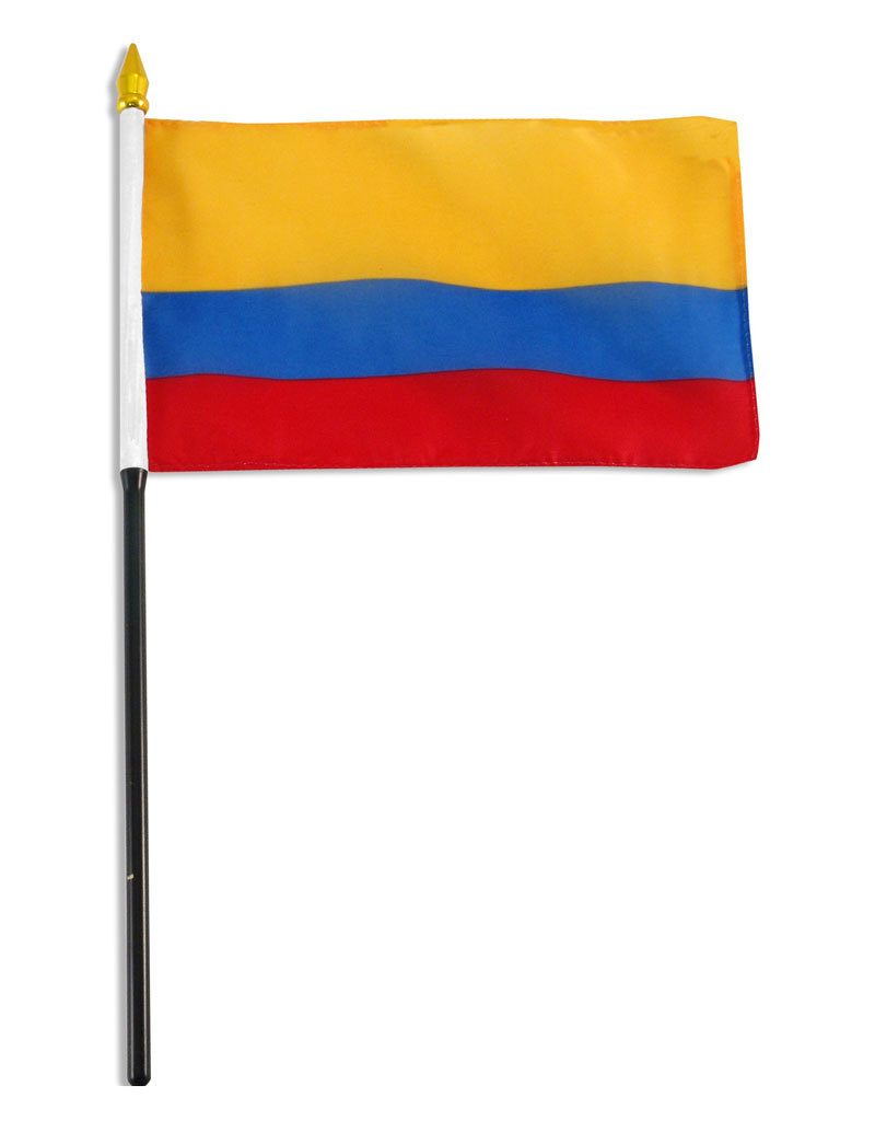 Stick Flag 4"x6" - Colombia