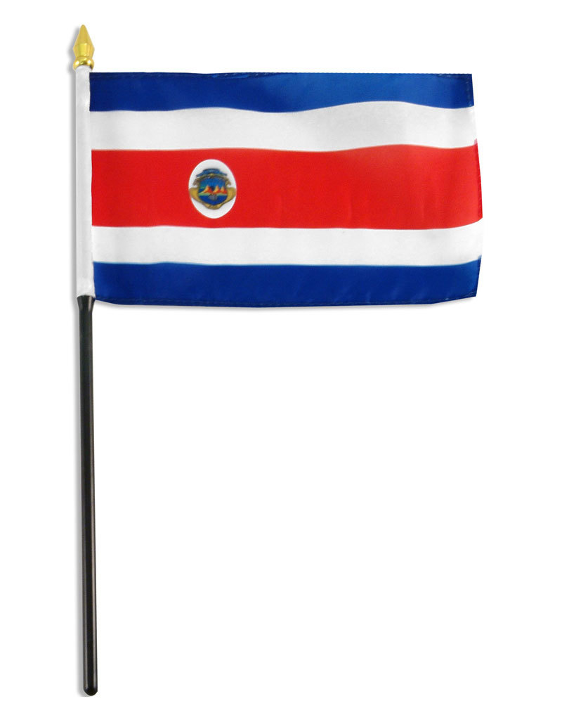 Stick Flag 4"x6" - Costa Rica