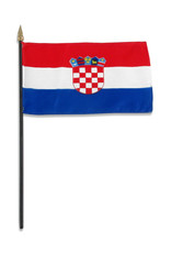 Stick Flag 4"x6" - Croatia