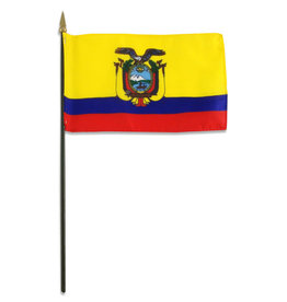 Stick Flag 4"x6" - Ecuador