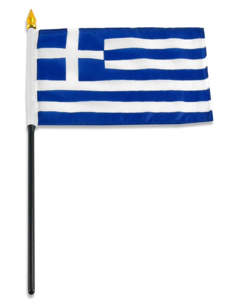 Stick Flag 4"x6" - Greece