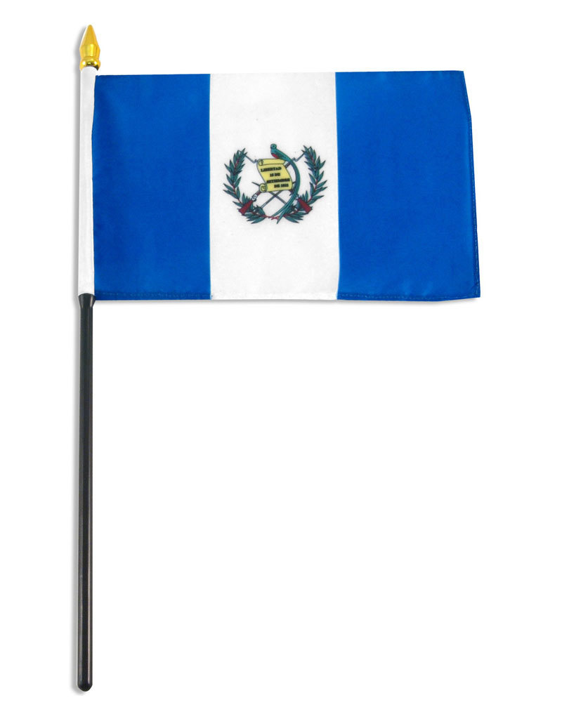 Stick Flag 4"x6" - Guatemala