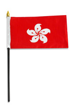 Stick Flag 4"x6" - Hong Kong