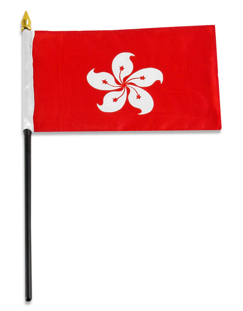 Stick Flag 4"x6" - Hong Kong