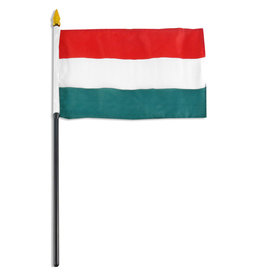 Stick Flag 4"x6" - Hungary