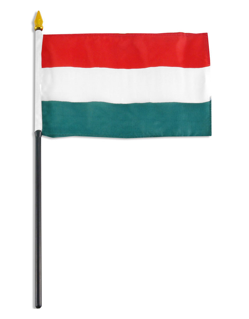 Stick Flag 4"x6" - Hungary