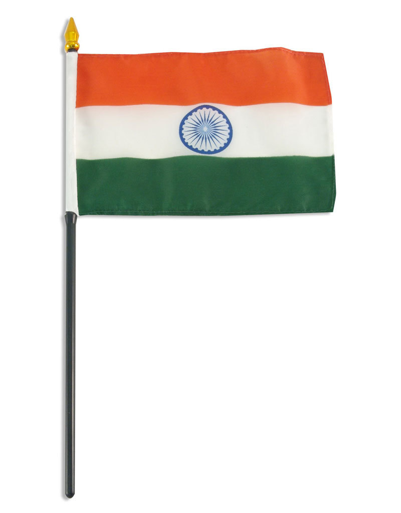 Stick Flag 4"x6" - India