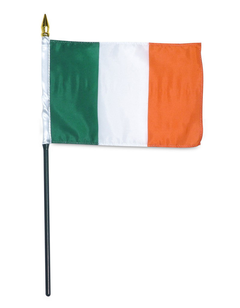 Online Stores Stick Flag 4"x6" - Ireland