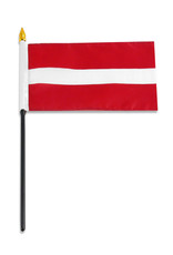 Stick Flag 4"x6" - Latvia