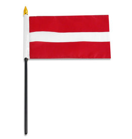 Stick Flag 4"x6" - Latvia