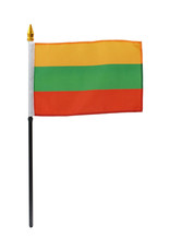 Stick Flag 4"x6" - Lithuania