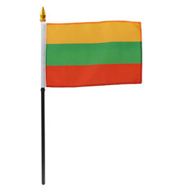 Stick Flag 4"x6" - Lithuania