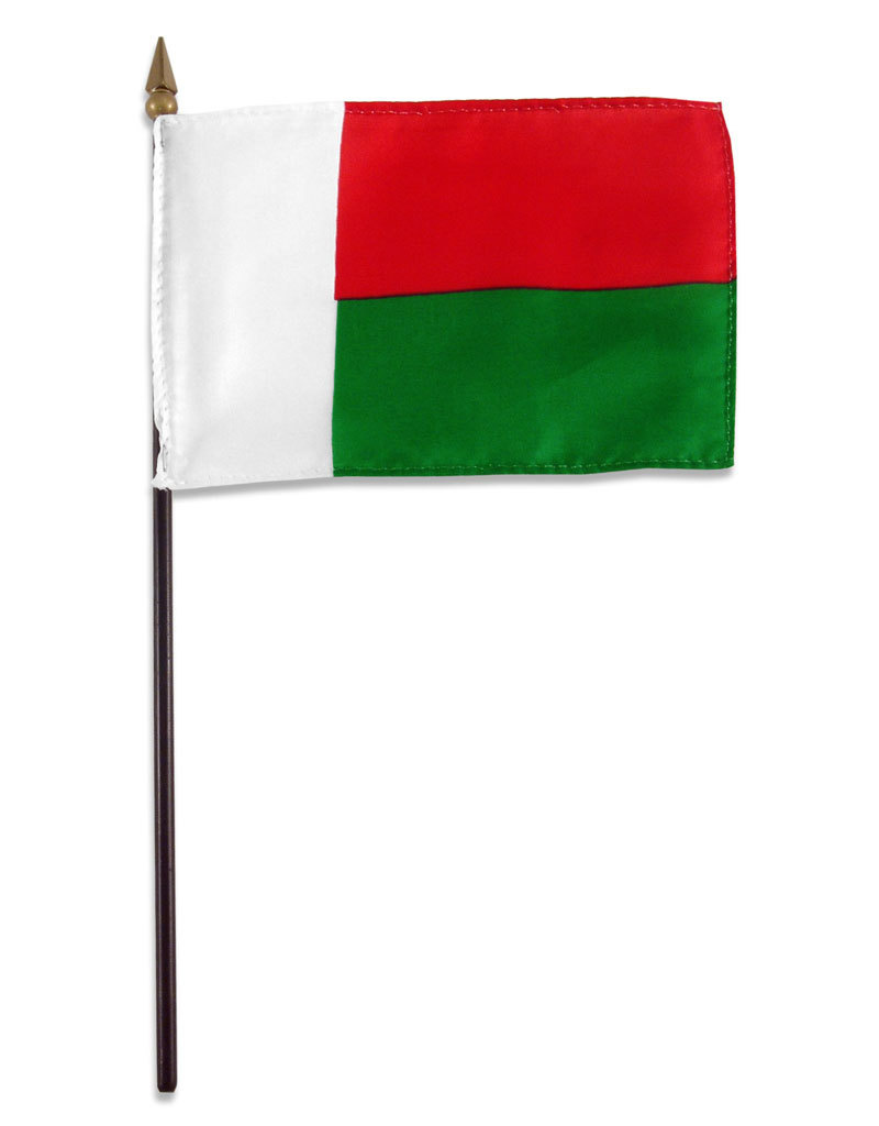 Stick Flag 4"x6" - Madagascar