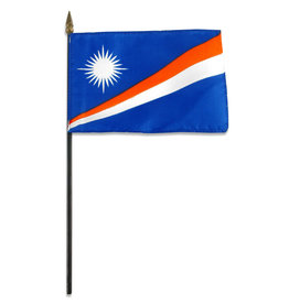 Stick Flag 4"x6" - Marshall Islands